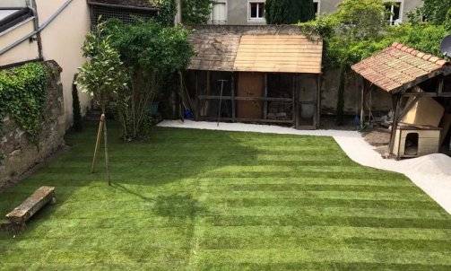 Travaux paysagers à Autun